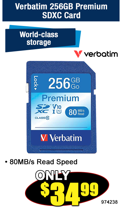 Verbatim 256GB PremiumSDXC Card