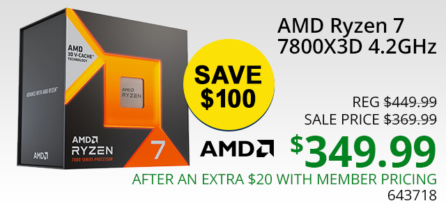 AMD Ryzen 7 7800X3D 4.2GHz