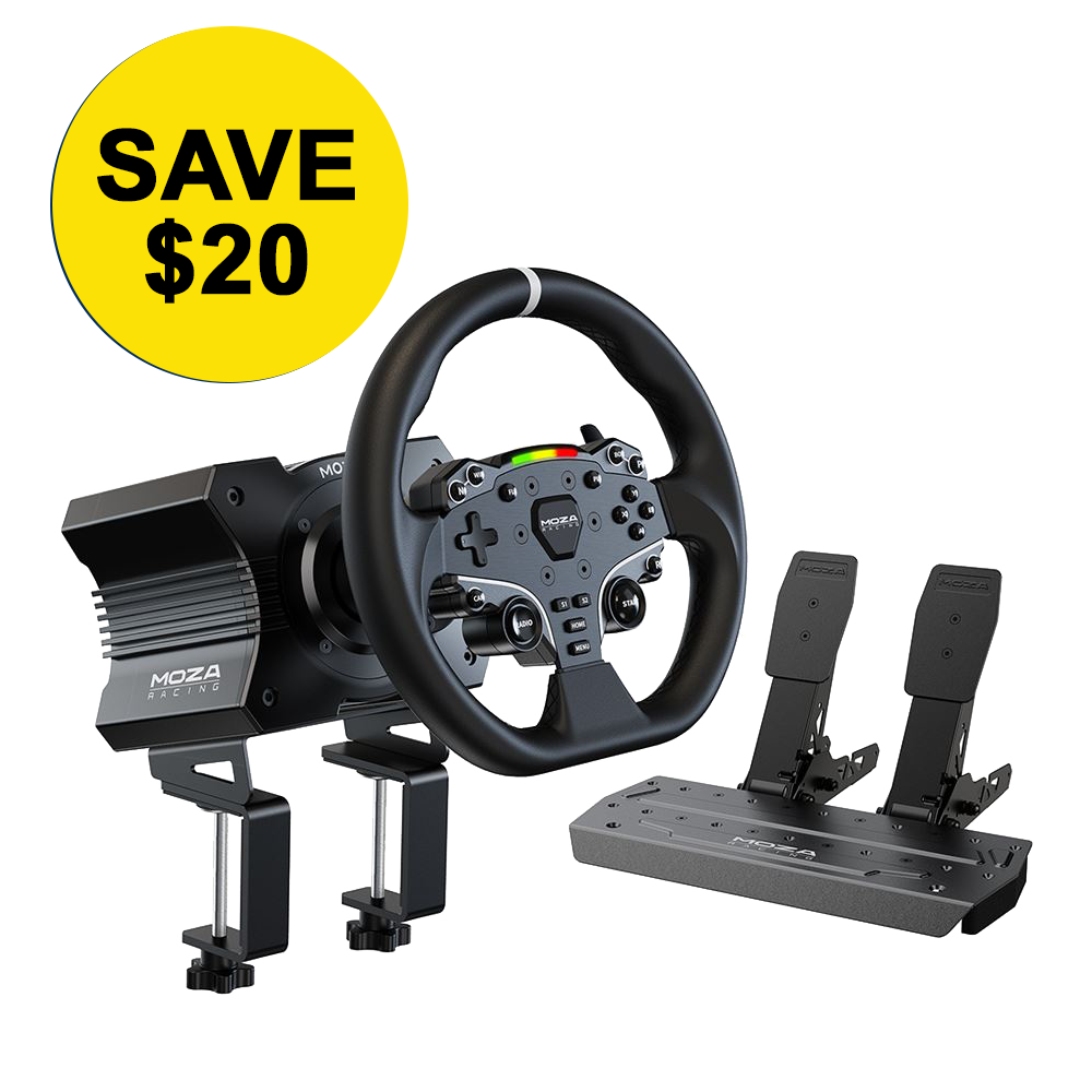 Moza R5 Direct Drive Sim Racing Bundle