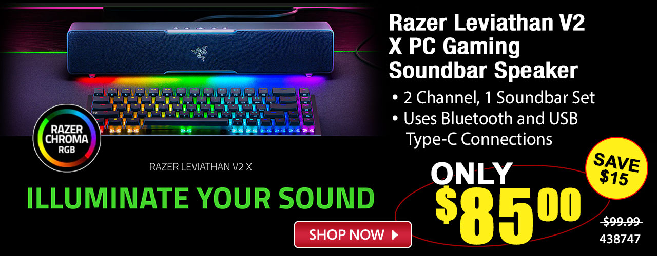 Razer Leviathan V2 X PC Gaming Soundbar Speaker - Shop Now