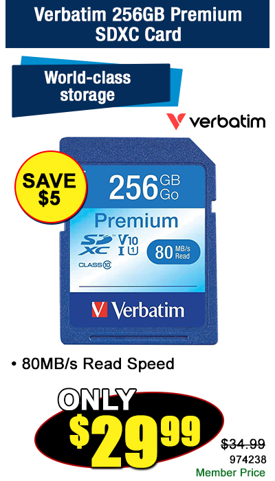 Verbatim 256GB PremiumSDXC Card