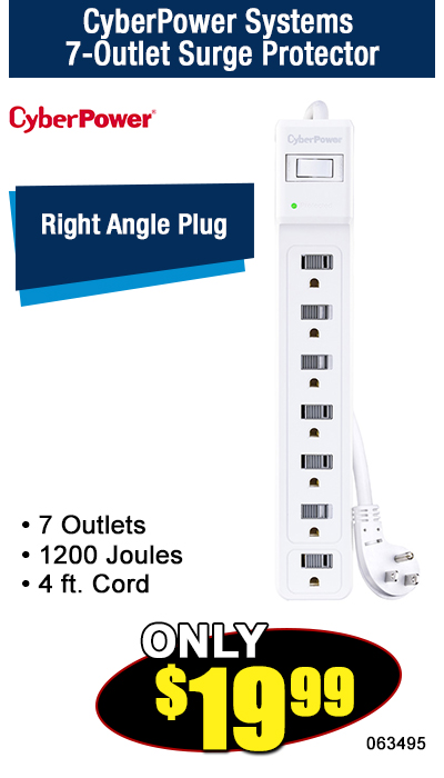 CyberPower Systems 7-Outlet Surge Protector