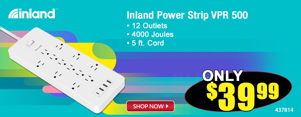 Inland Power Strip VPR 500 - Shop Now