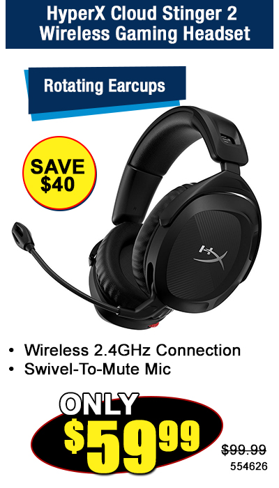 HyperX Cloud Stinger 2 Wireless Gaming Headset