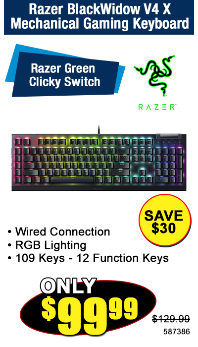 Razer BlackWidow V4 XMechanical Gaming Keyboard