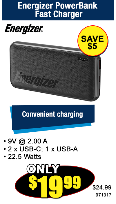 Energizer PowerBank Fast Charger