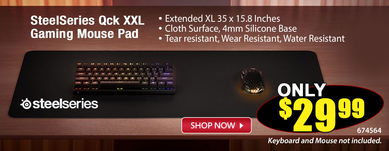 SteelSeries Qck XXL Gaming Mouse Pad - Shop Now