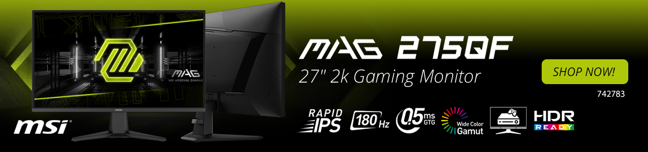MSI MAG 275QF 27" Gaming Monitor - Shop Now