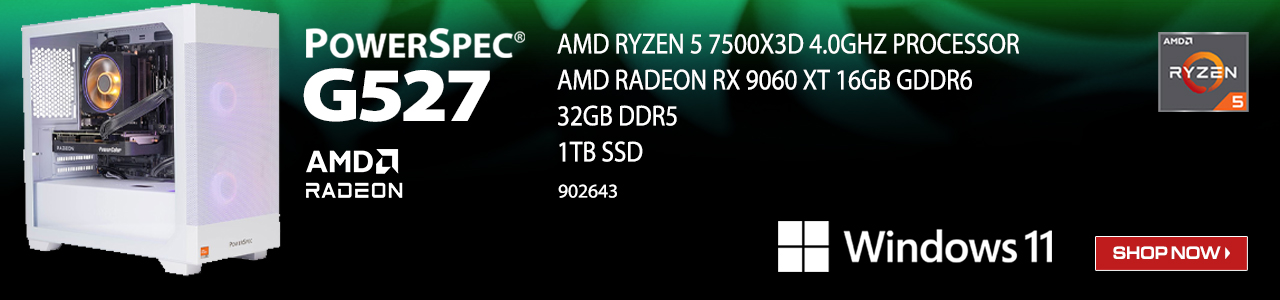 PowerSpec G527 Gaming Desktop - Shop Now