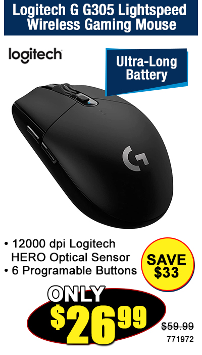 Logitech G G305 Lightspeed Wireless Gaming Mouse