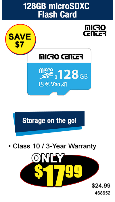 128GB microSDXC Flash Card