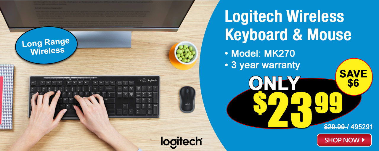 Logitech Wireless Keyboard & Mouse - Shop Now