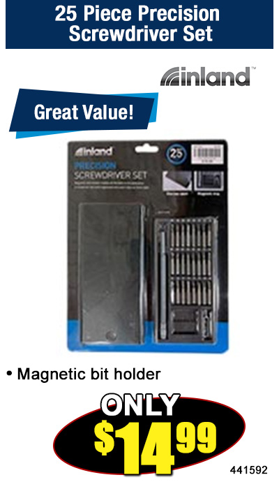 25 Piece Precision Screwdriver Set