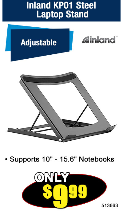 Inland KP01 Steel Laptop Stand