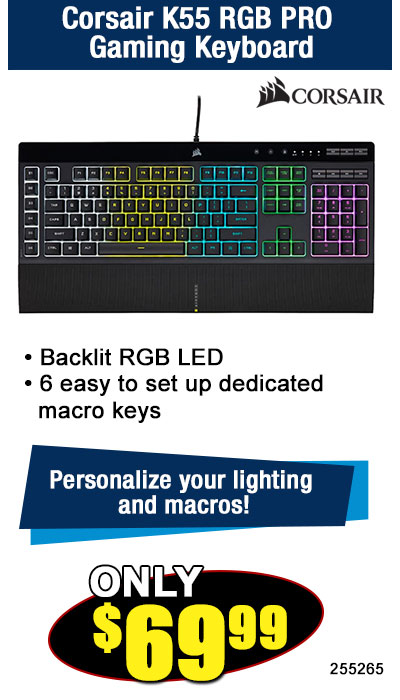 Corsair K55 RGB PRO Gaming Keyboard