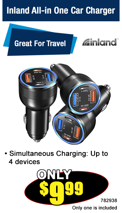 Inland All-in One Car Charger