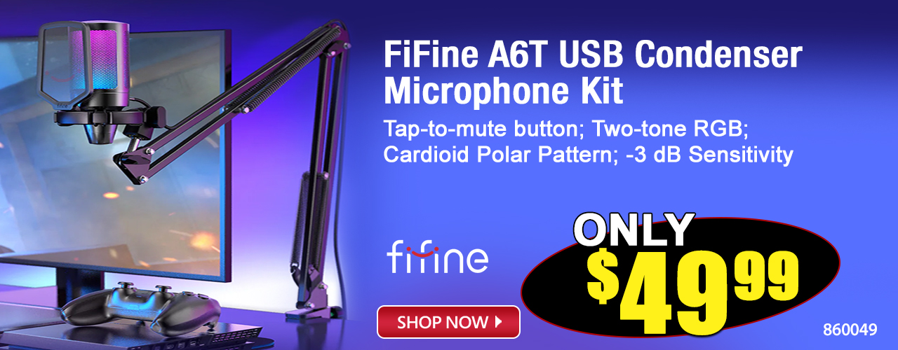 FiFine A6T USB Condenser Microphone Kit - Shop Now