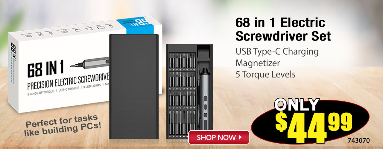 68 in 1 Electric Screwdriver Set - Shop Now