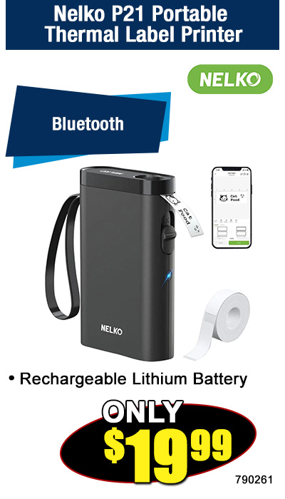 Nelko P21 Portable Thermal Label Printer