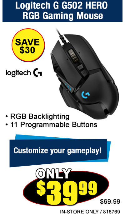 Logitech G G502 HERO RGB Gaming Mouse