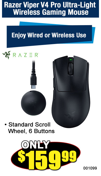 Razer Viper V4 Pro Ultra-Light Wireless Gaming Mouse