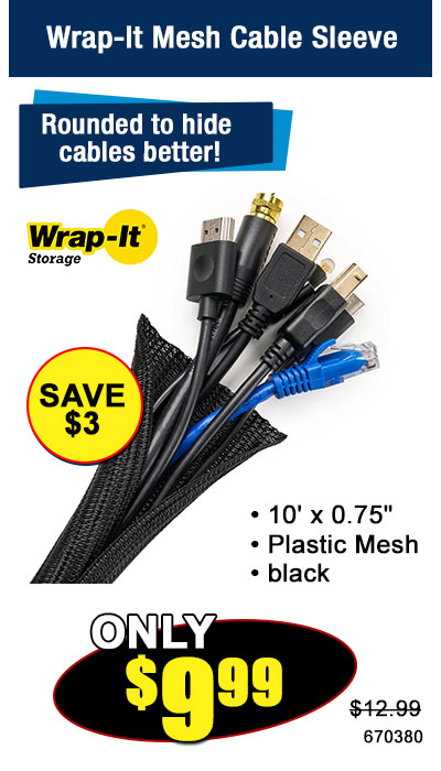 Wrap-It Mesh Cable Sleeve