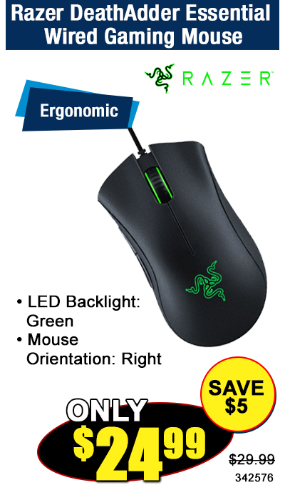 Razer DeathAdder Essential Wired Gaming Mouse