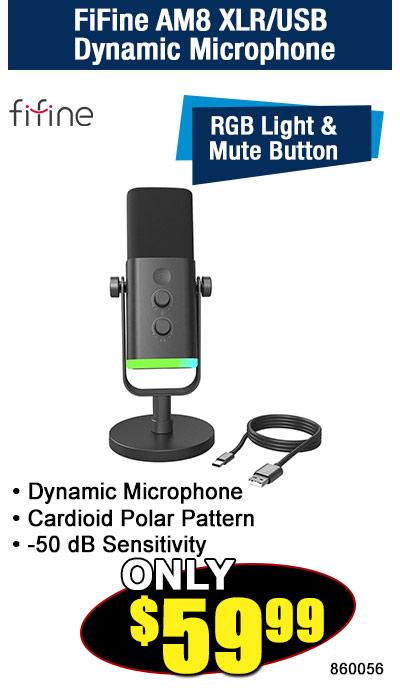 FiFine AM8 XLR/USB Dynamic Microphone
