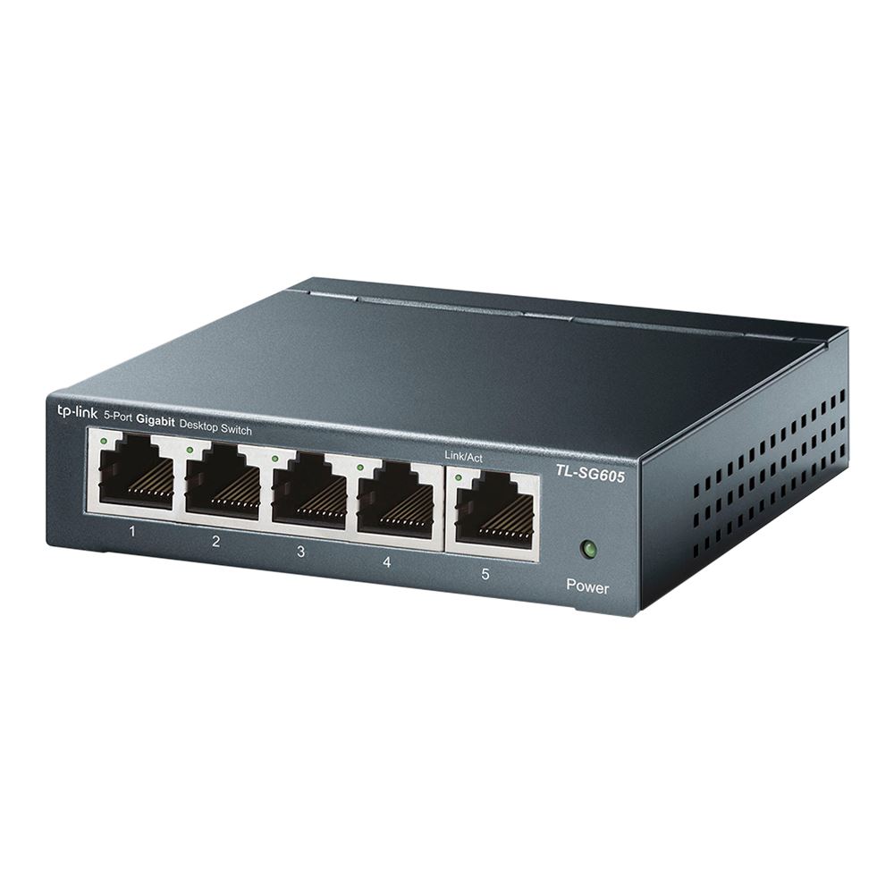 TP-LINK TL-SG605 5-Port 10/100/1000Mbps Desktop Switch