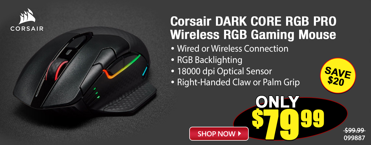 Corsair DARK CORE RGB PRO Wireless RGB Gaming Mouse