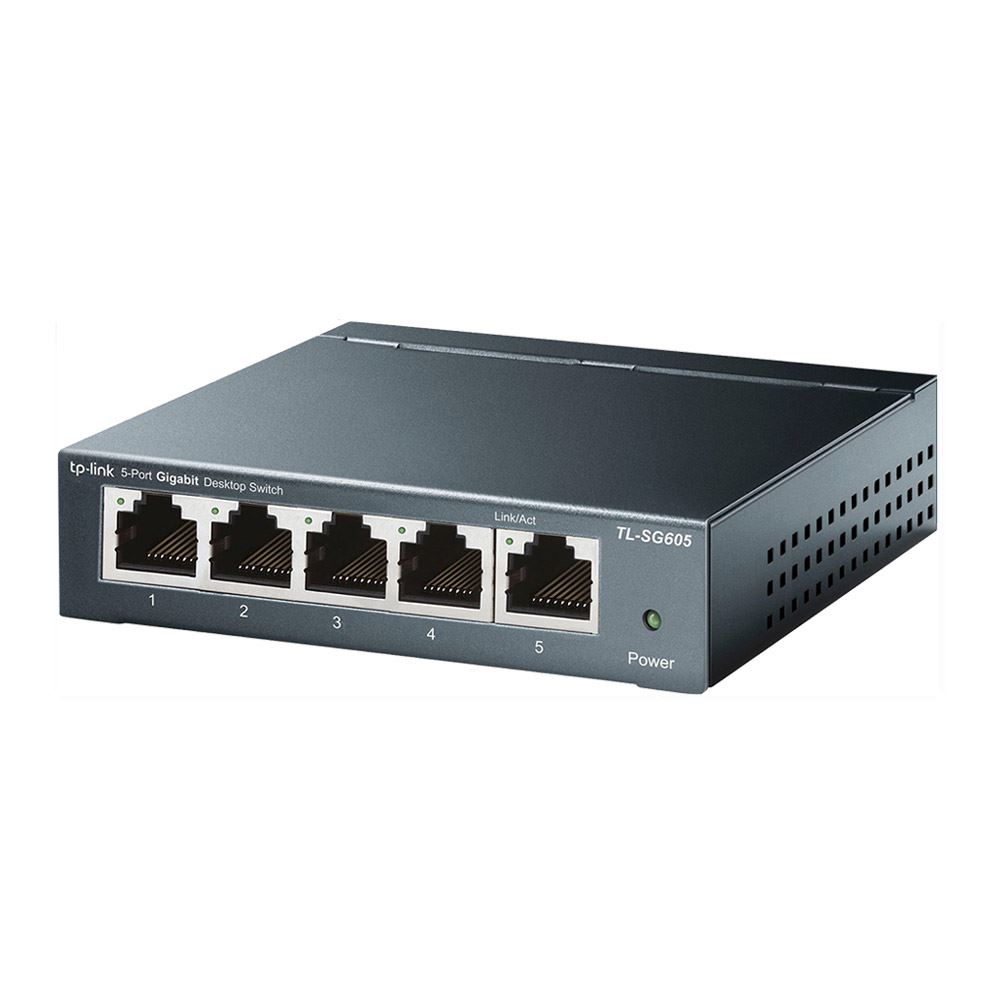 TP-LINK TL-SG605P 5-Port Gigabit Desktop Switch with 4-Port PoE+