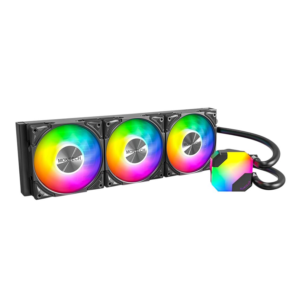 Montech Hyper Flow ARGB 360mm All in One Liquid CPU Cooling Kit - Black