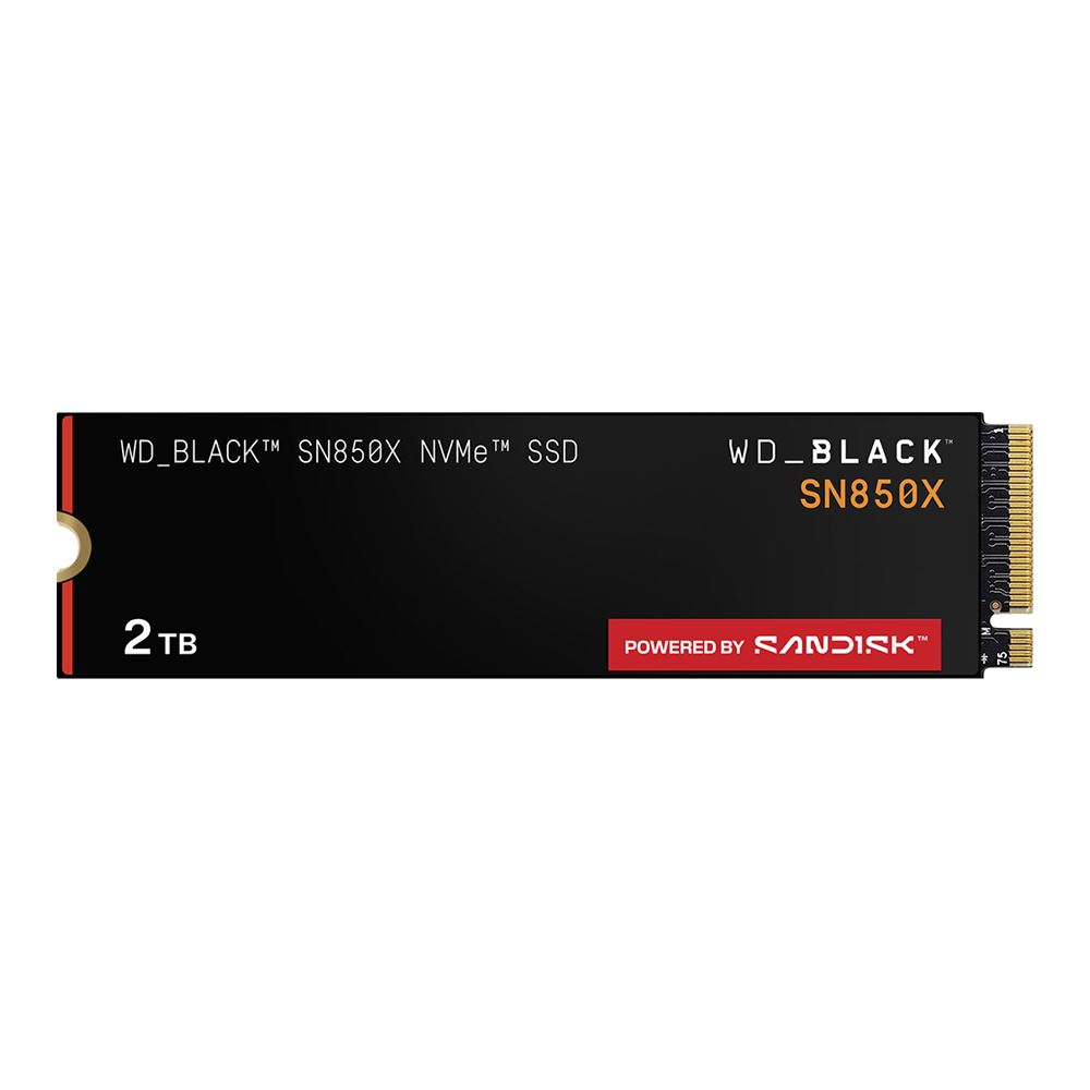 WD BLACK SN850X 2TB 112-Layer BiCS5 TLC NAND PCIe Gen 4 x4 NVMe M.2 Internal SSD