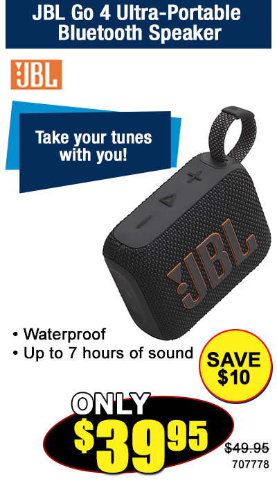 JBL Go 4 Ultra-Portable Bluetooth Speaker
