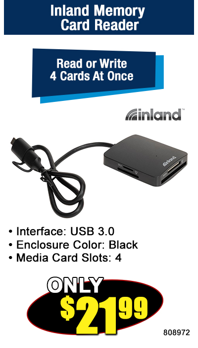 Inland MemoryCard Reader