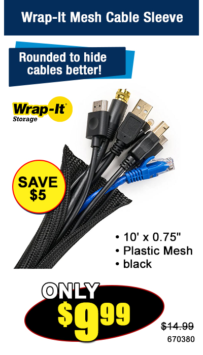 Wrap-It Mesh Cable Sleeve