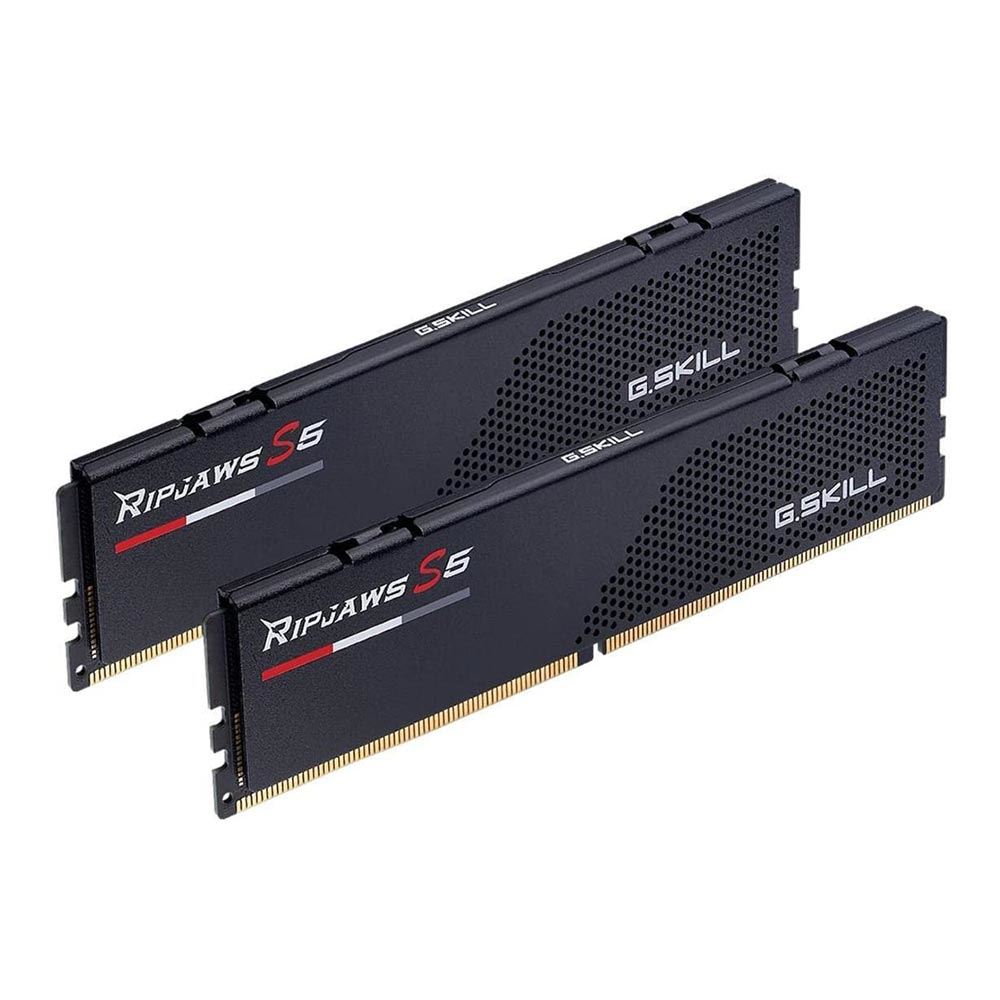 G.Skill Ripjaws S5 32GB (2 x 16GB) DDR5-6000 PC5-48000 CL36 Dual Channel Desktop Memory Kit F5-6000J3636F16GX2-RS5K - Black