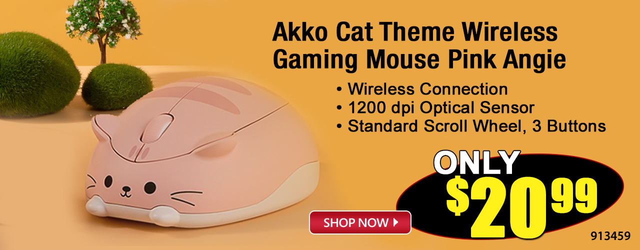 Akko Cat Theme Wirelss Gaming Mouse Pink Angie - Shop Now