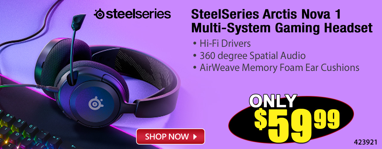 SteelSeries Arctis Nova 1 Multi-System Gaming Headset