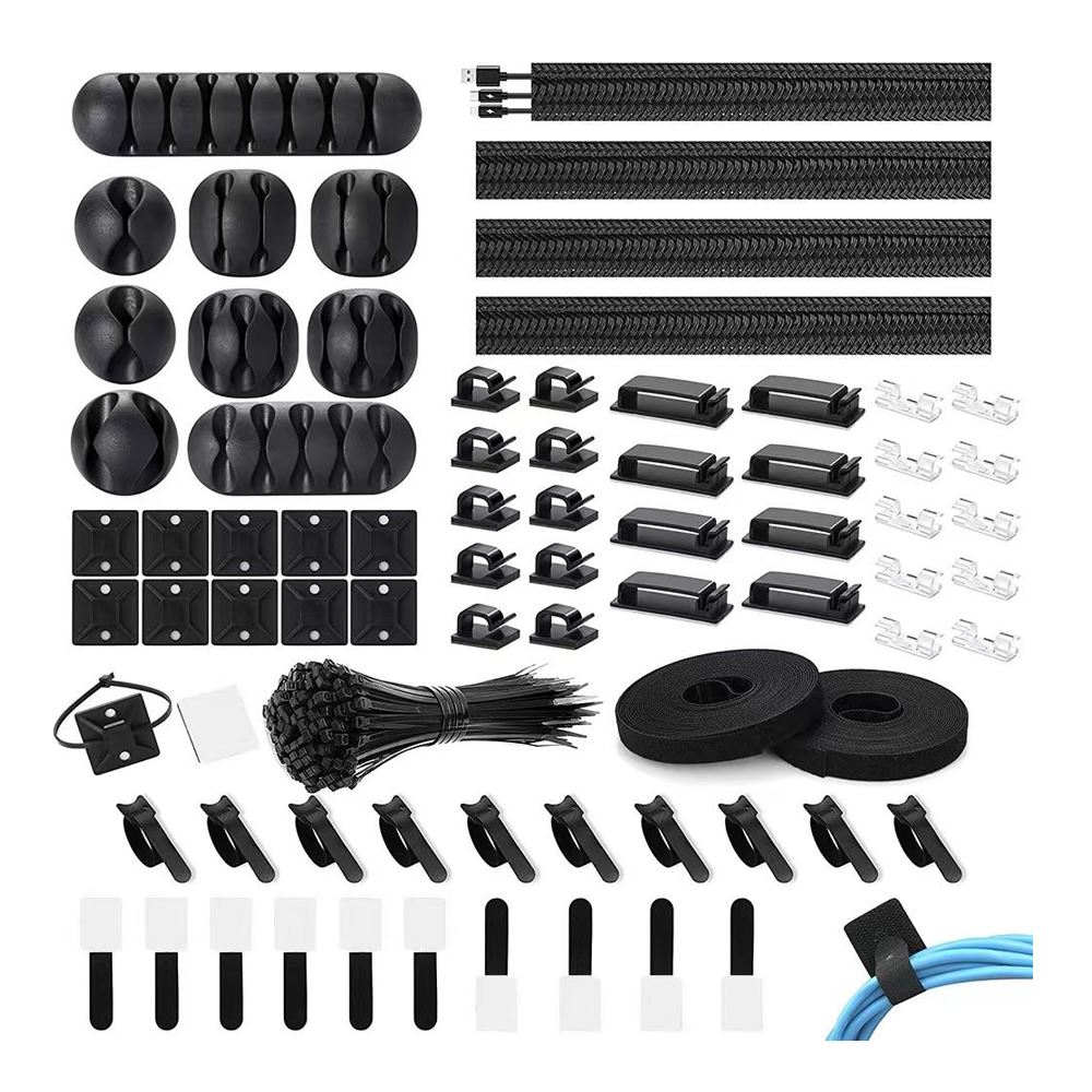 Cord Management Organizer Kit - 173 Parts