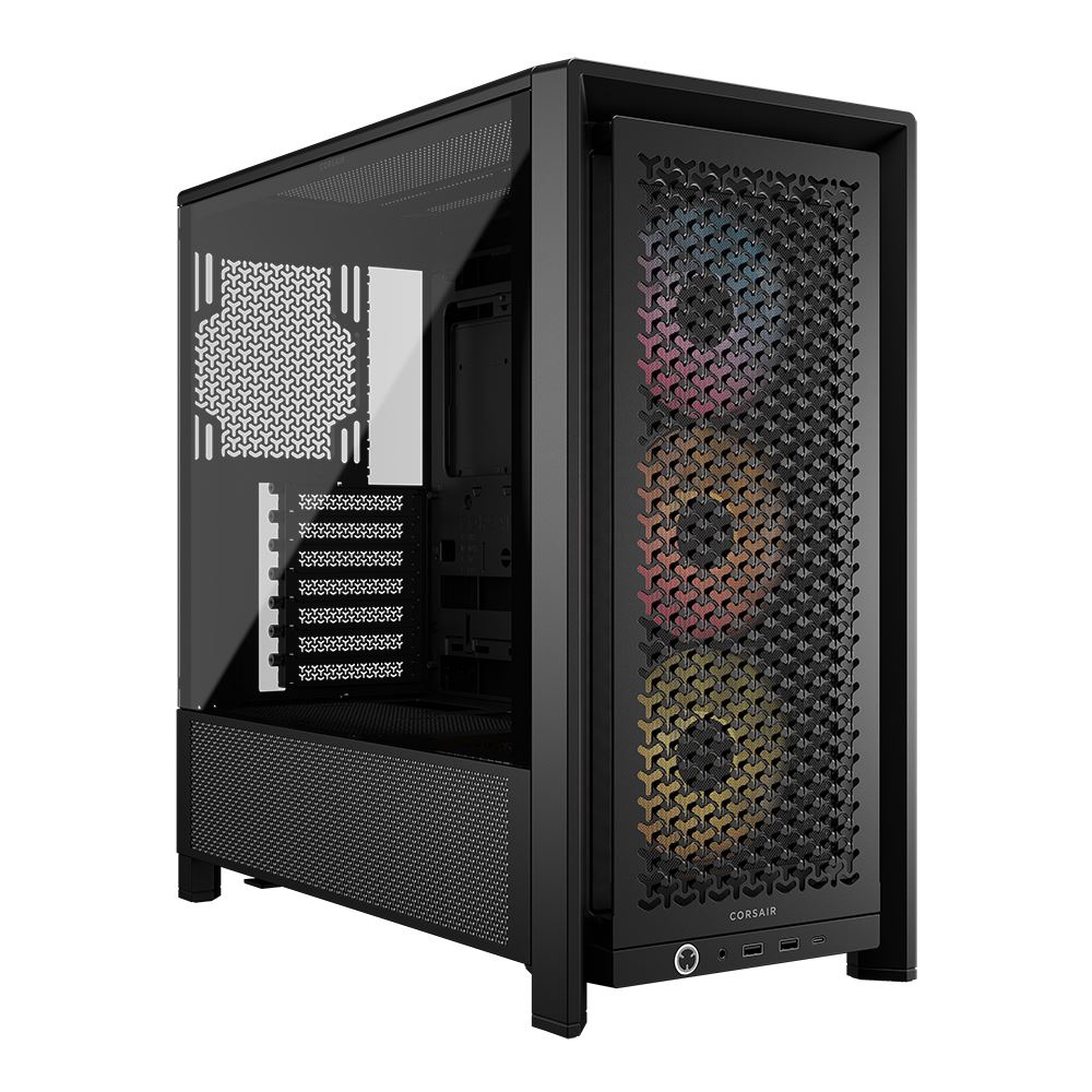 Corsair FRAME 4000D RS ARGB Modular Tempered Glass ATX Mid-Tower Computer Case - Black