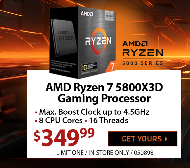 AMD Ryzen 7 5800X3D Gaming Processor