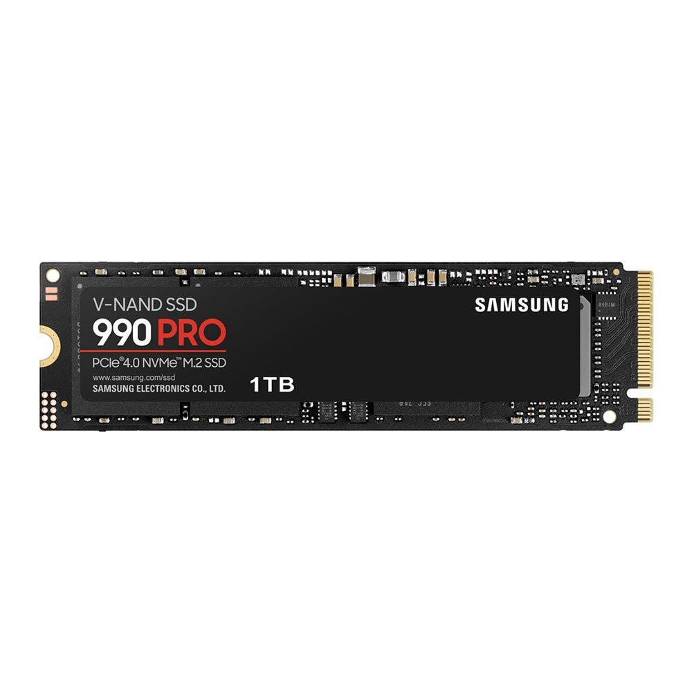 Samsung 990 PRO 1TB Samsung V NAND TLC PCIe Gen 4 x4 NVMe M.2 Internal SSD
