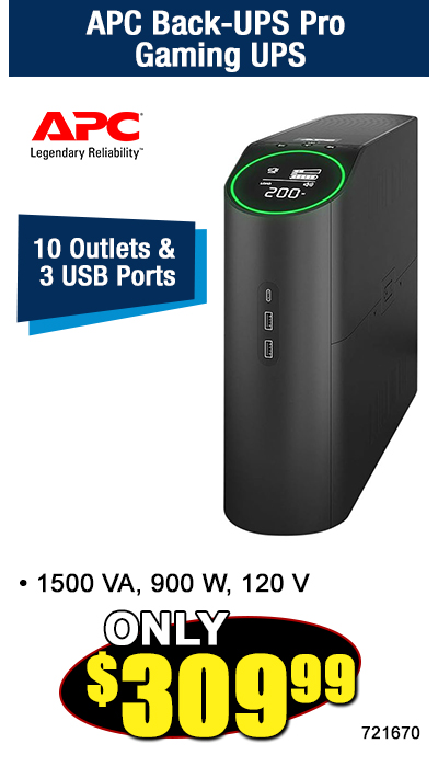 APC Back-UPS Pro Gaming UPS