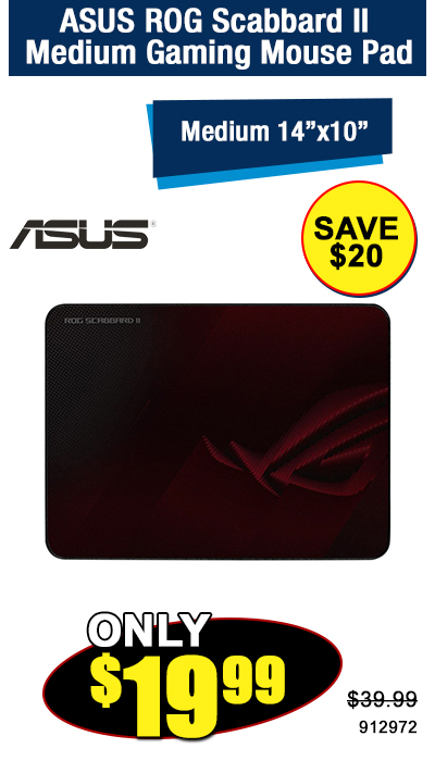 ASUS ROG Scabbard ll Medium Gaming Mouse Pad