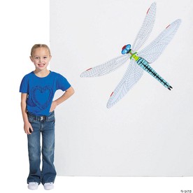 37" x 21 1/2" Zoom In VBS Jointed Dragonfly Cardstock Wall Cutout