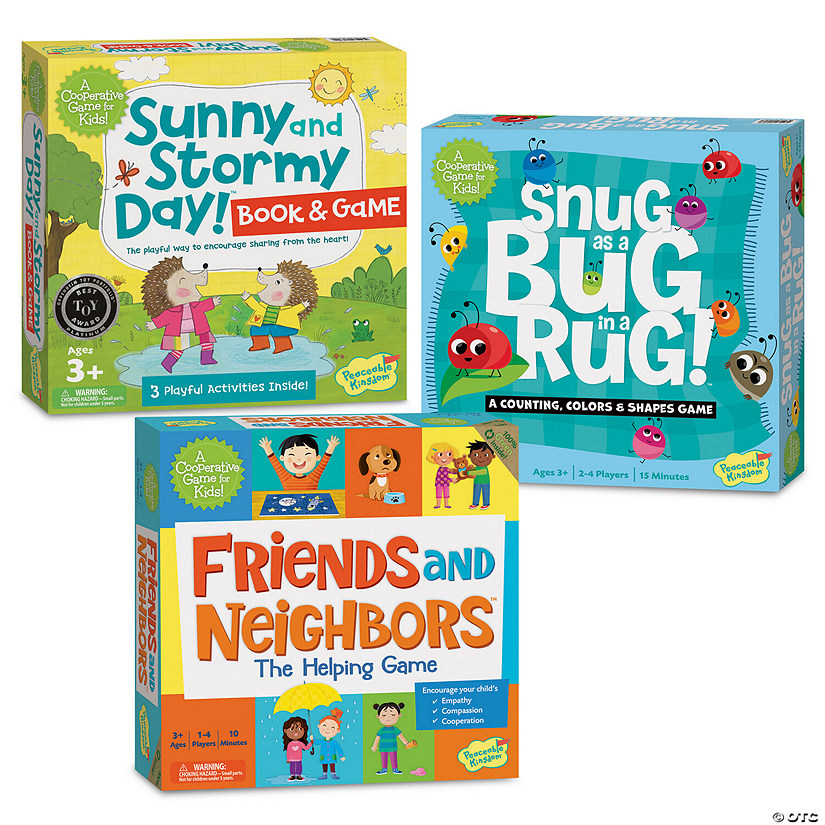 Set of 3: Friends & Neighbors, Snug as a Bug in a Rug & FREE Sunny & Stormy Day!