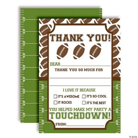 Game Time Football Thank You 20pc. by AmandaCreation