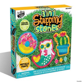 3 in 1 Stepping Stones Craft Kit  Makes 3 Stepping Stones