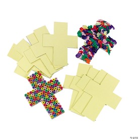 5" x 7" Religious Cross Sticky Boards Craft Activities - 24 Pc.